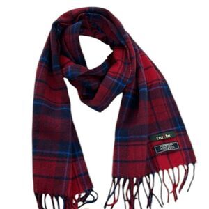 East Boy Red and Blue Plaid Scarf